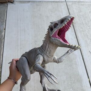 Mattel Jurassic World Destroy 'N Devour Indominus Rex Dinosaur - Tested & Works
